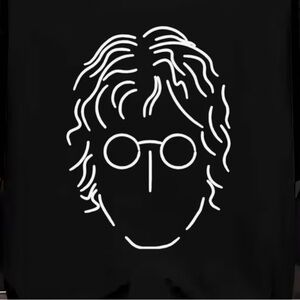 3XL Imagine in Likeness John Lennon self portrait Image BACK SIDE ONLY T-Shirt
